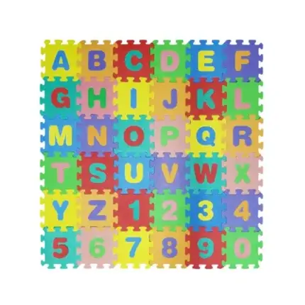 36 Pcs Large – 6mm Baby Play Mate – Abc & 123 Kids Learning Floor Puzzle Mat