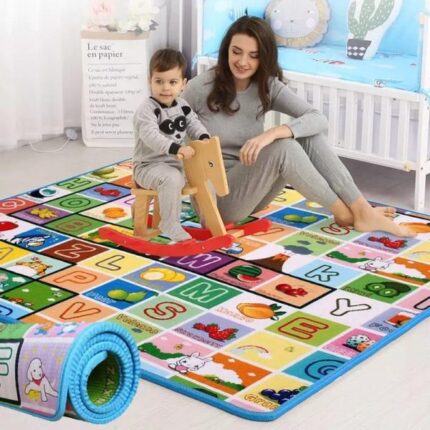 Crawling Mat For Baby Floor Play Mat Double-sided Baby Playmat ​foam Reversible Waterproof Game Mat For Infants Toddlers Kids (random Color) (random Design)